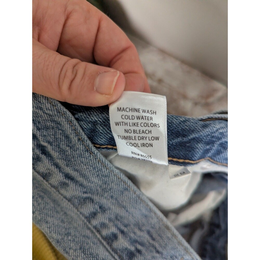 Pistola Keaton High Rise Slim Straight Jeans Pursue Distressed 100% Cotton 29 - Picture 7 of 7